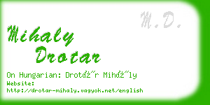 mihaly drotar business card